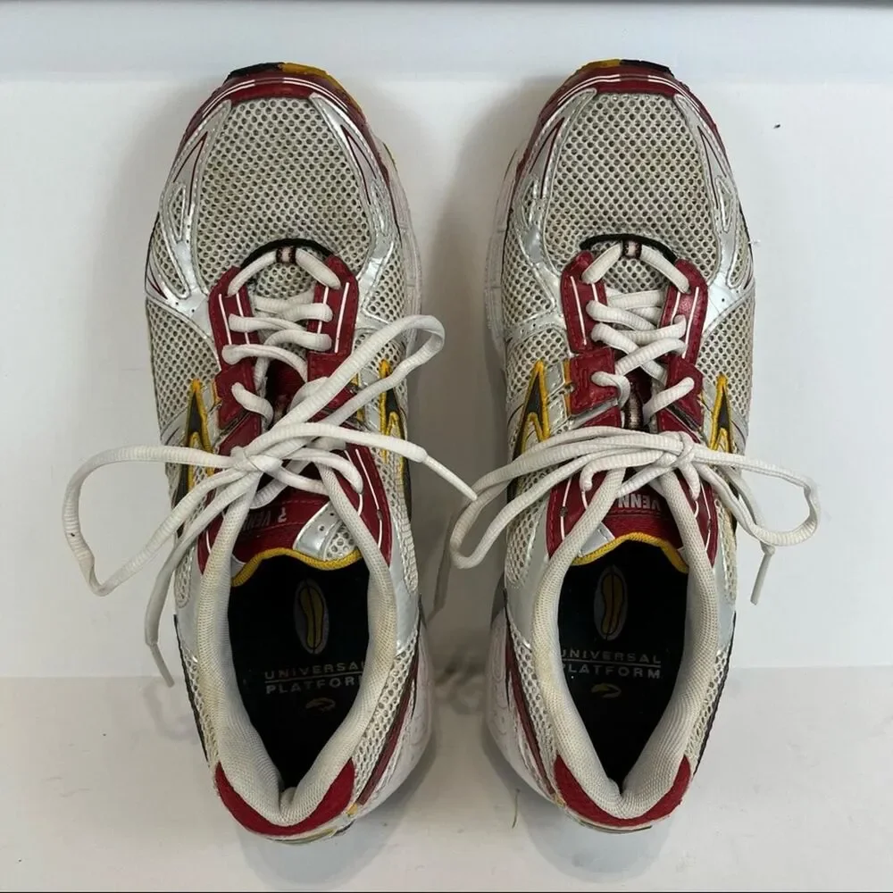 Brooks Go-2 Series Red + Yellow Running Shoes Size Men's 9.5